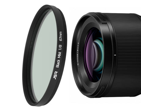 JSR Black Mist Filter Camera Lens Filter, 37mm, 43mm, 46mm, 49mm, 52mm, 55mm, 58mm, 62mm, 67mm, 72mm, 77mm, 82mm