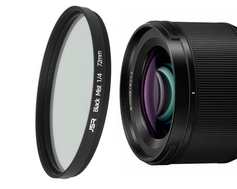 JSR Black Mist Filter Camera Lens Filter, 37mm, 43mm, 46mm, 49mm, 52mm, 55mm, 58mm, 62mm, 67mm, 72mm, 77mm, 82mm