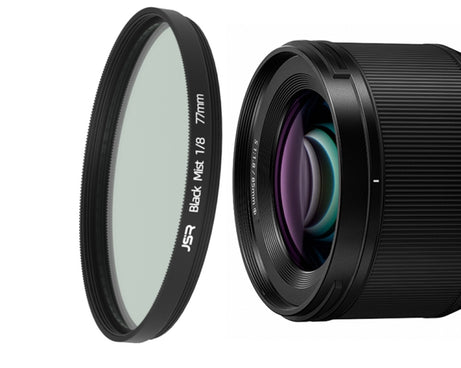 JSR Black Mist Filter Camera Lens Filter, 37mm, 43mm, 46mm, 49mm, 52mm, 55mm, 58mm, 62mm, 67mm, 72mm, 77mm, 82mm
