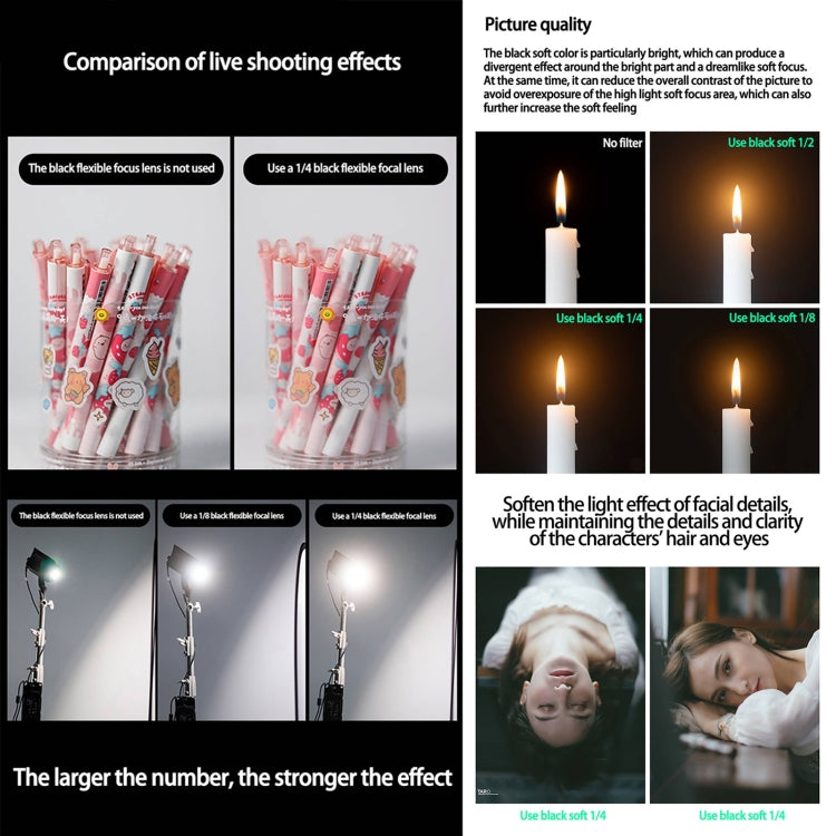 JSR Black Mist Filter Camera Lens Filter, 86mm