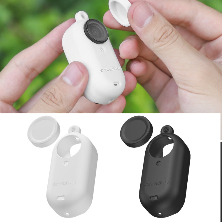 Sunnylife IST-BHT594 Camera Body Silicone Case with Lens Cap & Neck Strap, For Insta360 Go 3