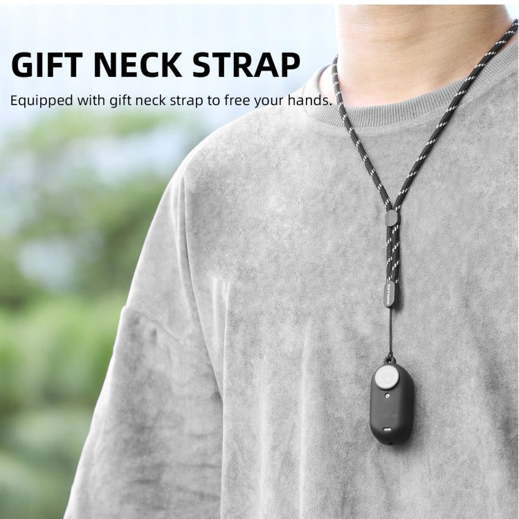 Sunnylife IST-BHT594 Camera Body Silicone Case with Lens Cap & Neck Strap, For Insta360 Go 3