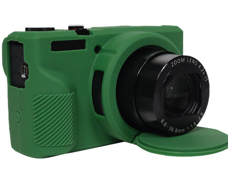 Soft Silicone Protective Case with Lens Cover, For Canon PowerShot G7 X Mark III / G7X3