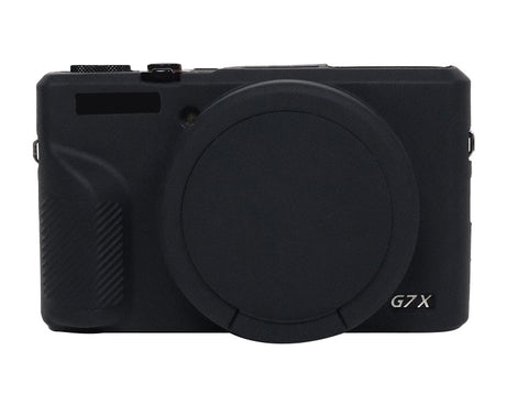 Soft Silicone Protective Case with Lens Cover, For Canon PowerShot G7 X Mark III / G7X3