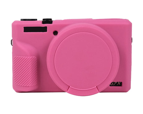 Soft Silicone Protective Case with Lens Cover, For Canon PowerShot G7 X Mark III / G7X3