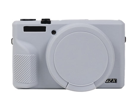 Soft Silicone Protective Case with Lens Cover, For Canon PowerShot G7 X Mark III / G7X3