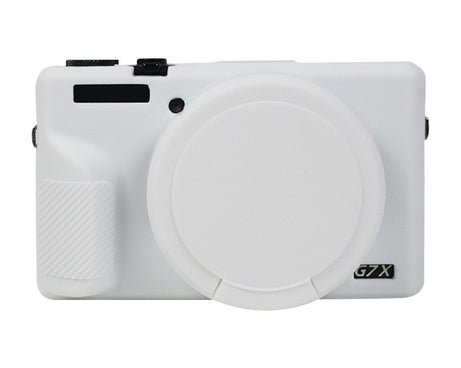 Soft Silicone Protective Case with Lens Cover, For Canon PowerShot G7 X Mark III / G7X3