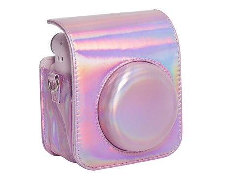 Laser Full Body Leather Case Camera Bag with Strap, For FUJIFILM instax mini 12