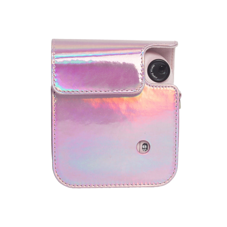 Laser Full Body Leather Case Camera Bag with Strap, For FUJIFILM instax mini 12