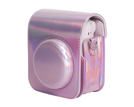 Laser Full Body Leather Case Camera Bag with Strap, For FUJIFILM instax mini 12
