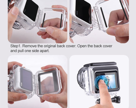 Underwater Waterproof Housing Case with Touch Back Cover