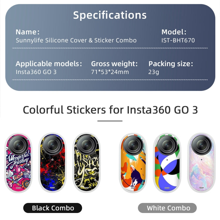 Sunnylife Cooling Silicone Case Stickers Skin Wrap Lens Cover with Neck Strap
