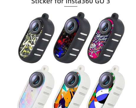 Sunnylife Cooling Silicone Case Stickers Skin Wrap Lens Cover with Neck Strap, For Insta360 GO 3
