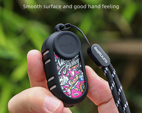 Sunnylife Cooling Silicone Case Stickers Skin Wrap Lens Cover with Neck Strap, For Insta360 GO 3