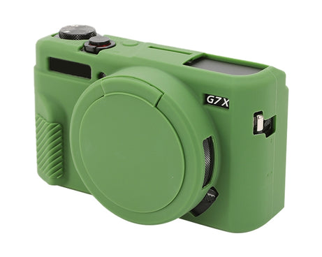 Soft Silicone Protective Case with Lens Cover, For Canon PowerShot G7 X Mark II / G7X2
