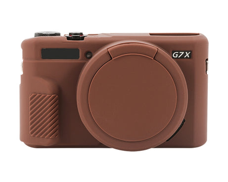 Soft Silicone Protective Case with Lens Cover, For Canon PowerShot G7 X Mark II / G7X2