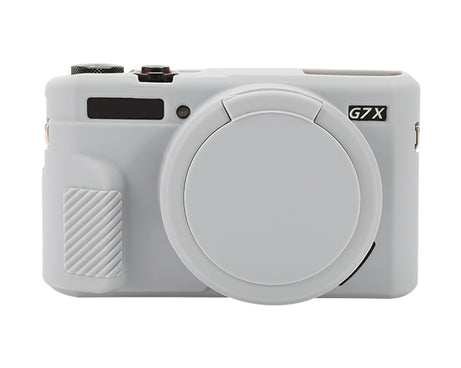 Soft Silicone Protective Case with Lens Cover, For Canon PowerShot G7 X Mark II / G7X2