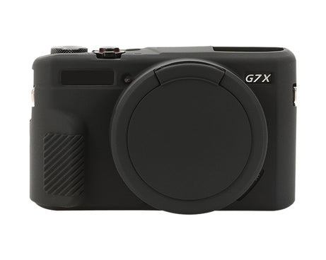 Soft Silicone Protective Case with Lens Cover, For Canon PowerShot G7 X Mark II / G7X2