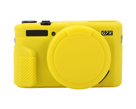 Soft Silicone Protective Case with Lens Cover, For Canon PowerShot G7 X Mark II / G7X2