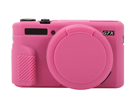 Soft Silicone Protective Case with Lens Cover, For Canon PowerShot G7 X Mark II / G7X2