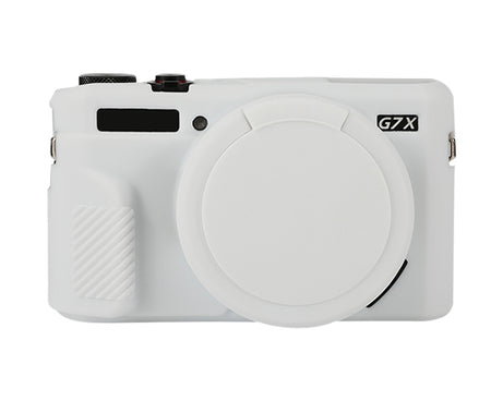 Soft Silicone Protective Case with Lens Cover, For Canon PowerShot G7 X Mark II / G7X2