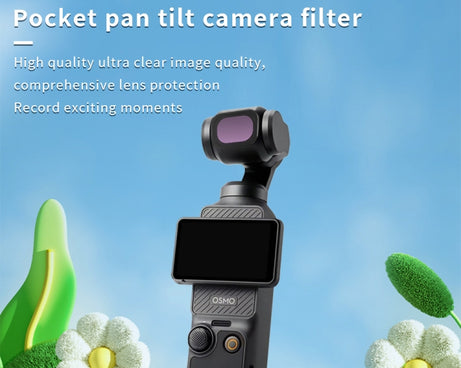 For DJI OSMO Pocket 3 JSR ZB Series Camera Lens Filter, Streak Drawing Blue, Streak Drawing Gold