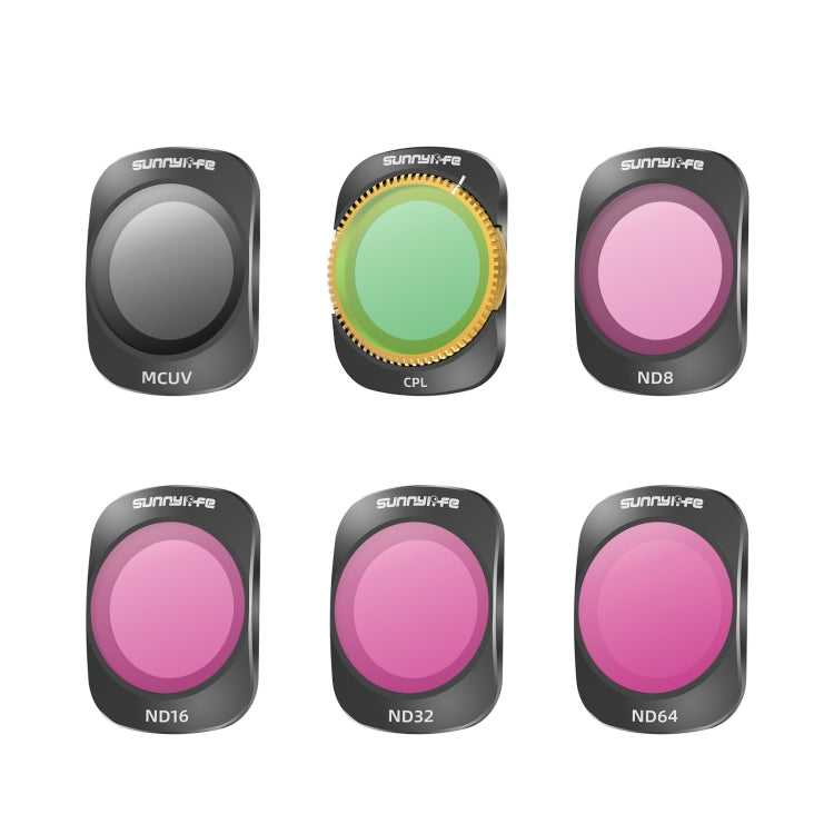 For DJI OSMO Pocket 3 Sunnylife Camera Lens Magnetic Metal Filter, MCUV, ND8, ND16, ND32, ND64, ND256, ND8PL, ND16PL, ND32PL, ND64PL, CPL, 3 in 1 CPL ND8/16, 3 in 1 ND16/64/256, 4 in 1 ND8/16/32/64, 4 in 1 ND8/16/32/64PL, 4 in 1 MCUV CPL ND32/64       ...