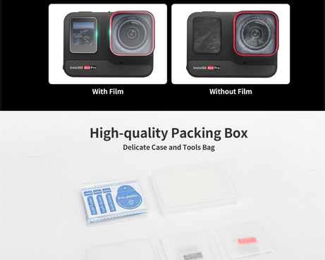 Sunnylife 3 in 1 Rear & Front Screen Lens Explosion proof Film, For Insta360 Ace Pro, For Insta360 Ace