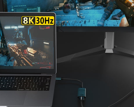Onten UC981 8K 30Hz USB-C / Type-C to HDMI Video Converter Adapter, UC981