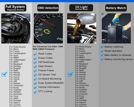 KONNWEI K DIAG Car OBDII Full System Diagnostic Scanner, K DIAG