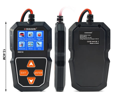 KONNWEI KW218 2.4 inch Color Screen Car Battery Tester, KW218