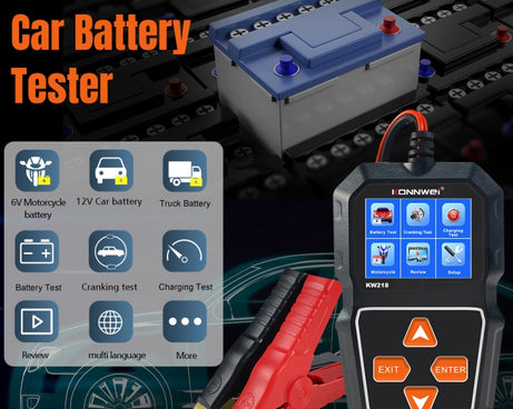 KONNWEI KW218 2.4 inch Color Screen Car Battery Tester, KW218