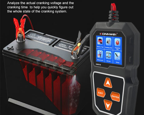 KONNWEI KW218 2.4 inch Color Screen Car Battery Tester, KW218