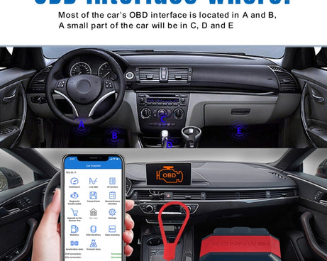KONNWEI KW905 Bluetooth 5.0 Car OBD2 Scanner Support Android & iOS, KW905