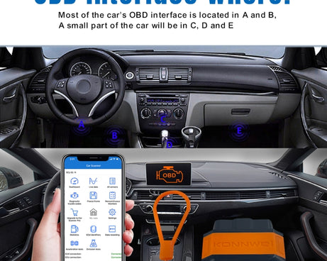 KONNWEI KW906 Bluetooth 5.0 Car OBD2 Scanner Support Android & iOS, KW906