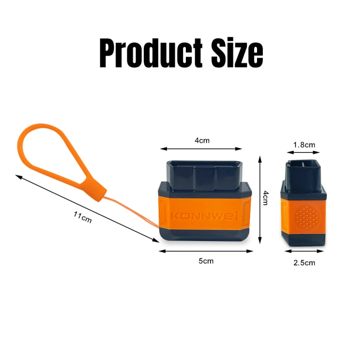 KONNWEI KW906 Bluetooth 5.0 Car OBD2 Scanner Support Android & iOS, KW906