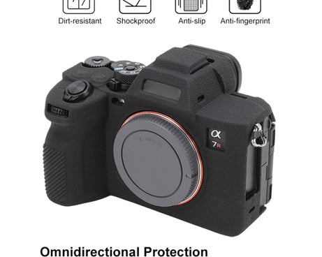 Litchi Texture Soft Silicone Protective Case, For Sony ILCE7RM5 / A7R5