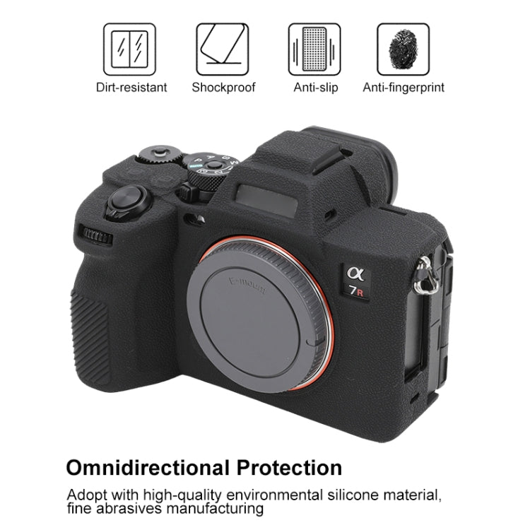 Litchi Texture Soft Silicone Protective Case, For Sony ILCE7RM5 / A7R5