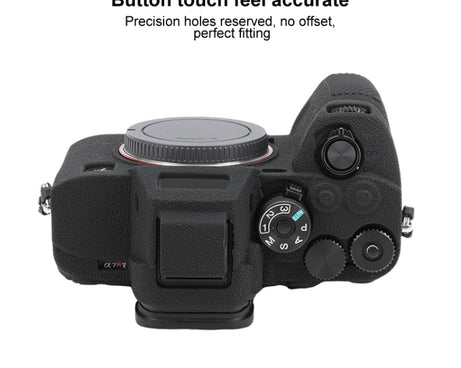 Litchi Texture Soft Silicone Protective Case, For Sony ILCE7RM5 / A7R5