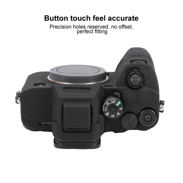 Litchi Texture Soft Silicone Protective Case, For Sony ILCE7RM5 / A7R5