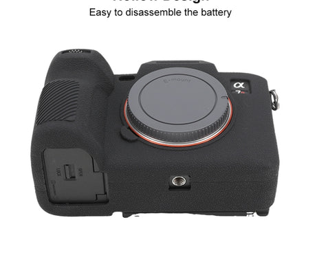 Litchi Texture Soft Silicone Protective Case, For Sony ILCE7RM5 / A7R5