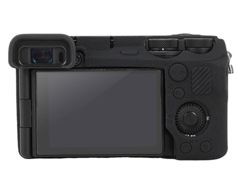 Litchi Texture Soft Silicone Protective Case, For Sony ILCE-6700 / A6700, For Sony ILCE-7CM2 / A7C II / A7CR