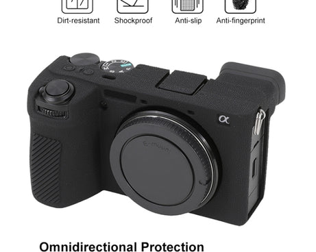 Litchi Texture Soft Silicone Protective Case, For Sony ILCE-6700 / A6700, For Sony ILCE-7CM2 / A7C II / A7CR