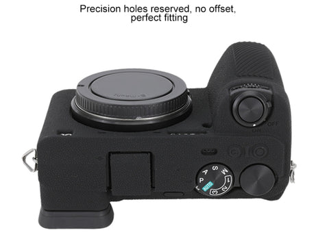 Litchi Texture Soft Silicone Protective Case, For Sony ILCE-6700 / A6700, For Sony ILCE-7CM2 / A7C II / A7CR