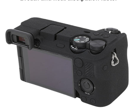 Litchi Texture Soft Silicone Protective Case, For Sony ILCE-6700 / A6700, For Sony ILCE-7CM2 / A7C II / A7CR