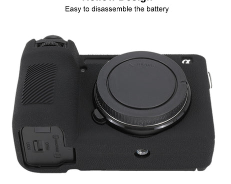 Litchi Texture Soft Silicone Protective Case, For Sony ILCE-6700 / A6700, For Sony ILCE-7CM2 / A7C II / A7CR