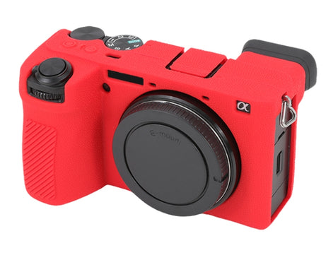 Litchi Texture Soft Silicone Protective Case, For Sony ILCE-6700 / A6700, For Sony ILCE-7CM2 / A7C II / A7CR