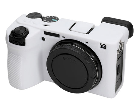 Litchi Texture Soft Silicone Protective Case, For Sony ILCE-6700 / A6700, For Sony ILCE-7CM2 / A7C II / A7CR