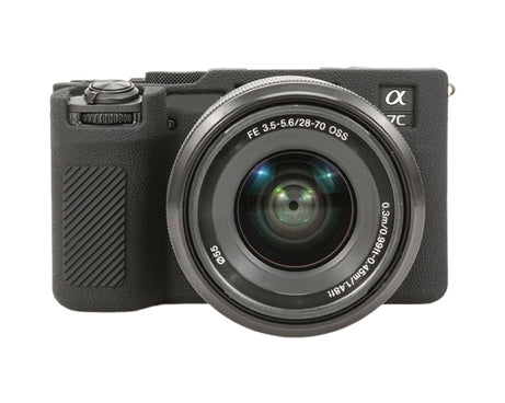 Litchi Texture Soft Silicone Protective Case, For Sony ILCE-6700 / A6700, For Sony ILCE-7CM2 / A7C II / A7CR