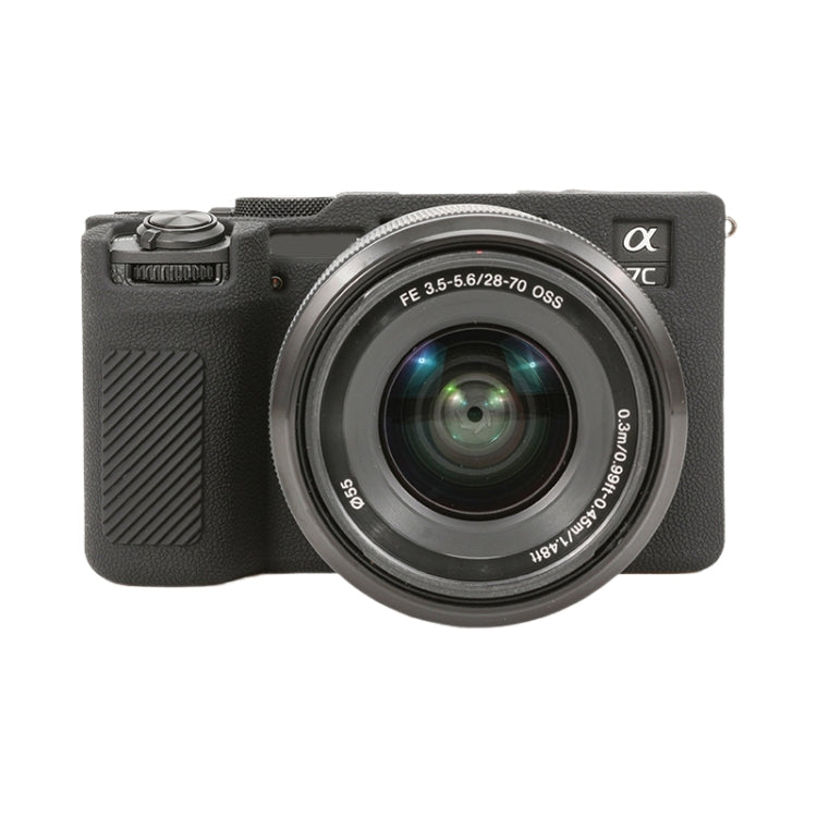 Litchi Texture Soft Silicone Protective Case, For Sony ILCE-6700 / A6700, For Sony ILCE-7CM2 / A7C II / A7CR